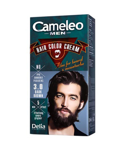 Cameleo Men-Hair Color Cream 3.0 Dark Brown Farba do Włosów i Brody 30ml