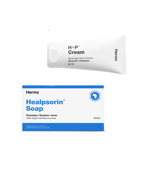 Hermz- Healpsorin Soap 100g + H+P Krem CBD 50ml ZESTAW