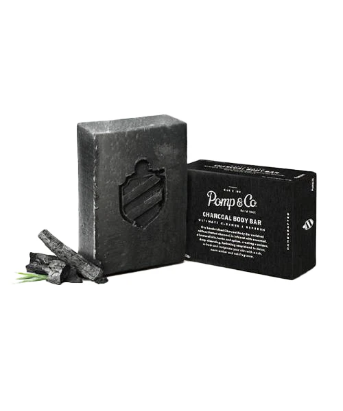 Pomp & Co.-Charcoal Body Bar Mydło do Ciała 120g